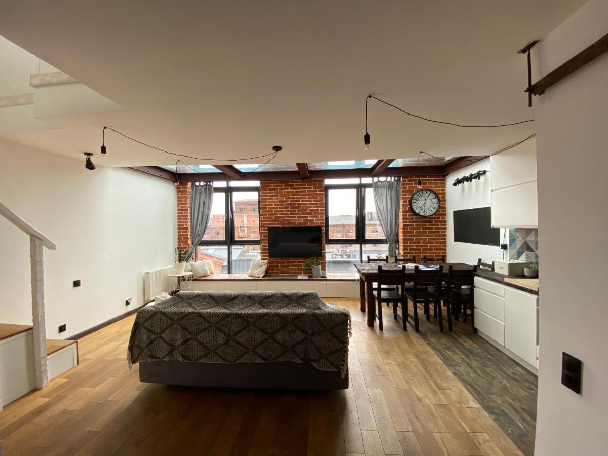 Apartament Wyjątkowy 2-poziomowy klimatyzowany loft Łódź Zewnętrze zdjęcie