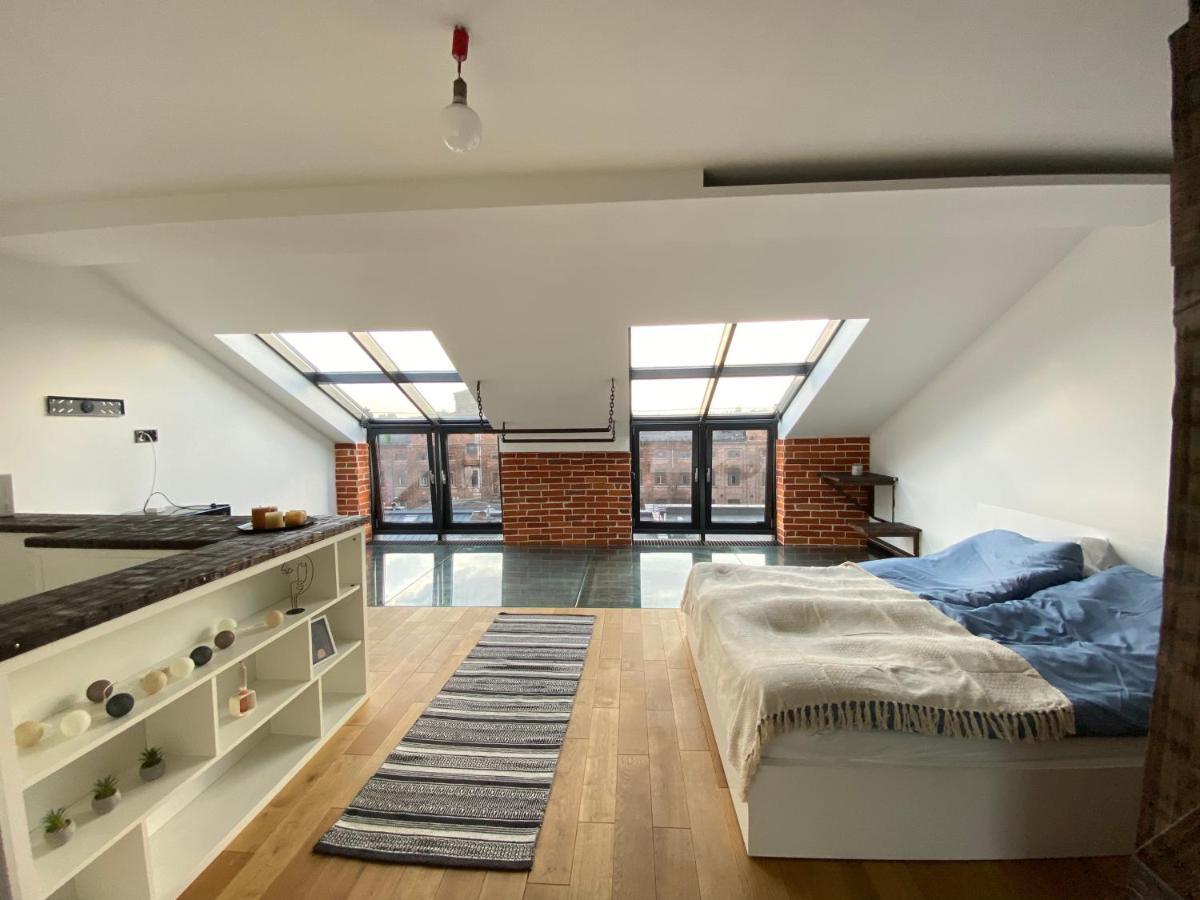 Apartament Wyjątkowy 2-poziomowy klimatyzowany loft Łódź Zewnętrze zdjęcie