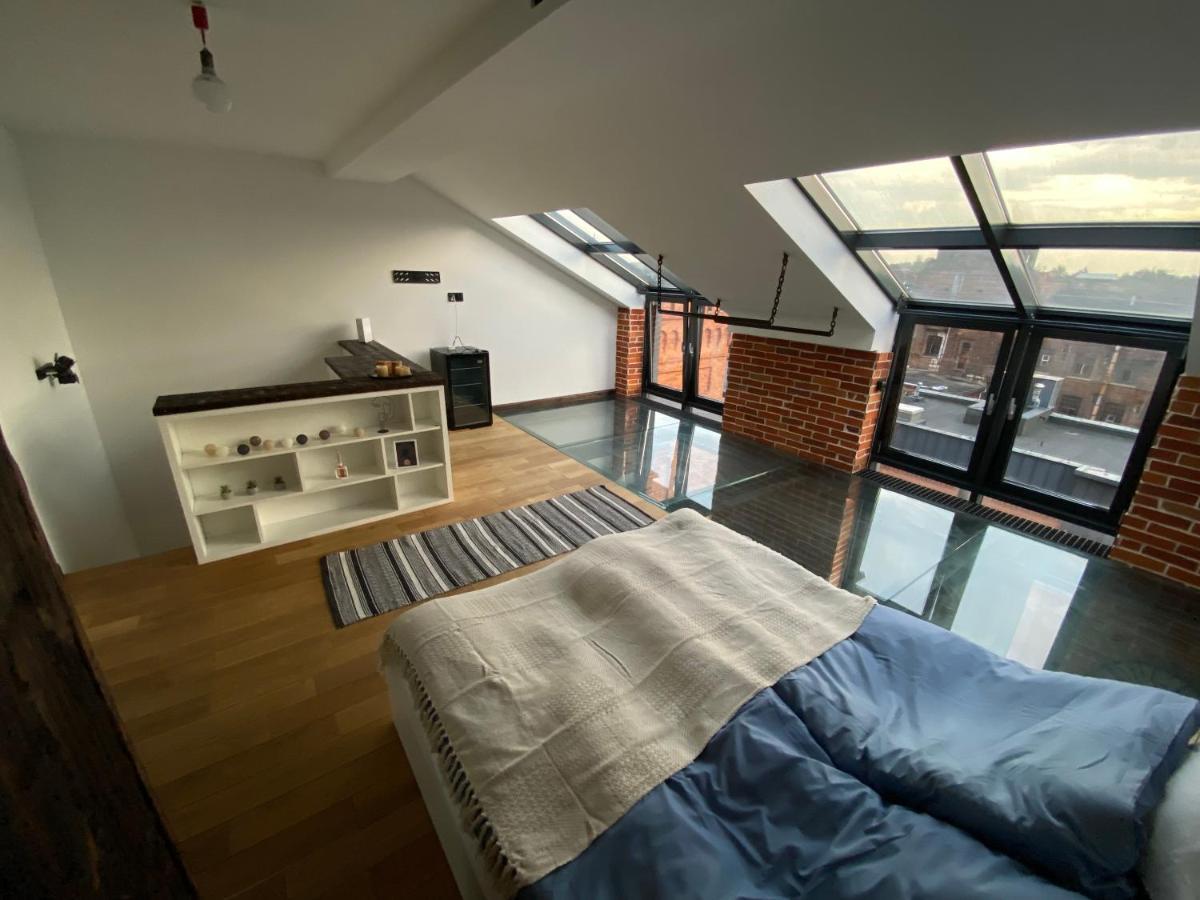 Apartament Wyjątkowy 2-poziomowy klimatyzowany loft Łódź Zewnętrze zdjęcie