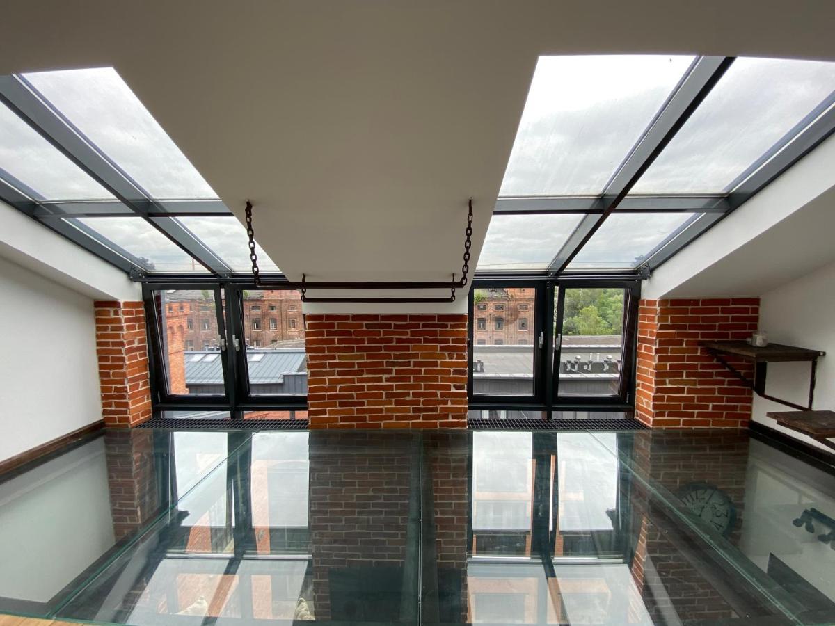 Apartament Wyjątkowy 2-poziomowy klimatyzowany loft Łódź Zewnętrze zdjęcie